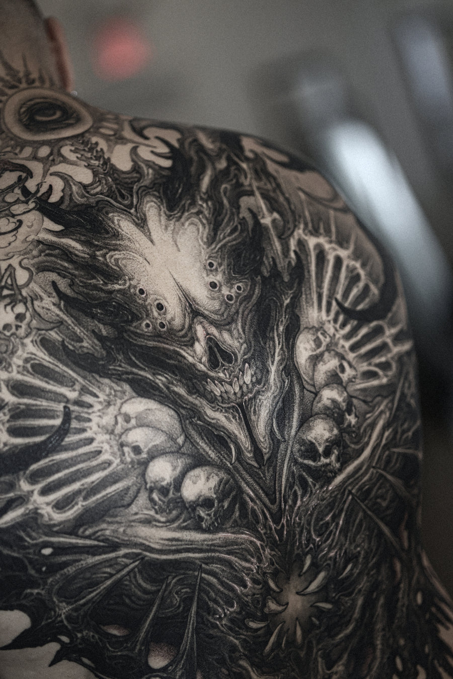 Free-hand dark art - blackwork