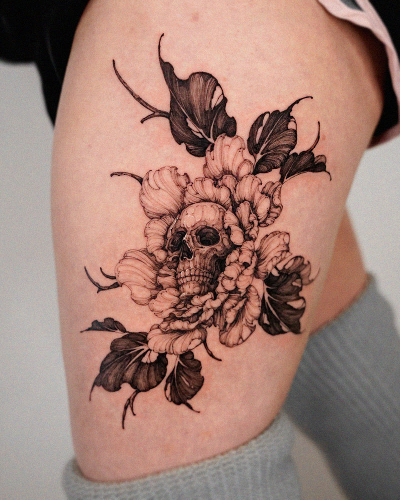 Adam — Botanical, Blackwork