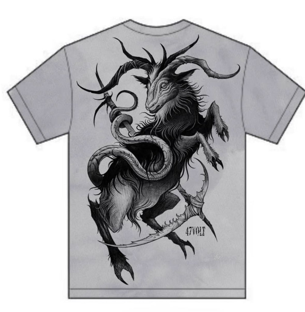 47VOLT Goat Tee — Head Artist Design