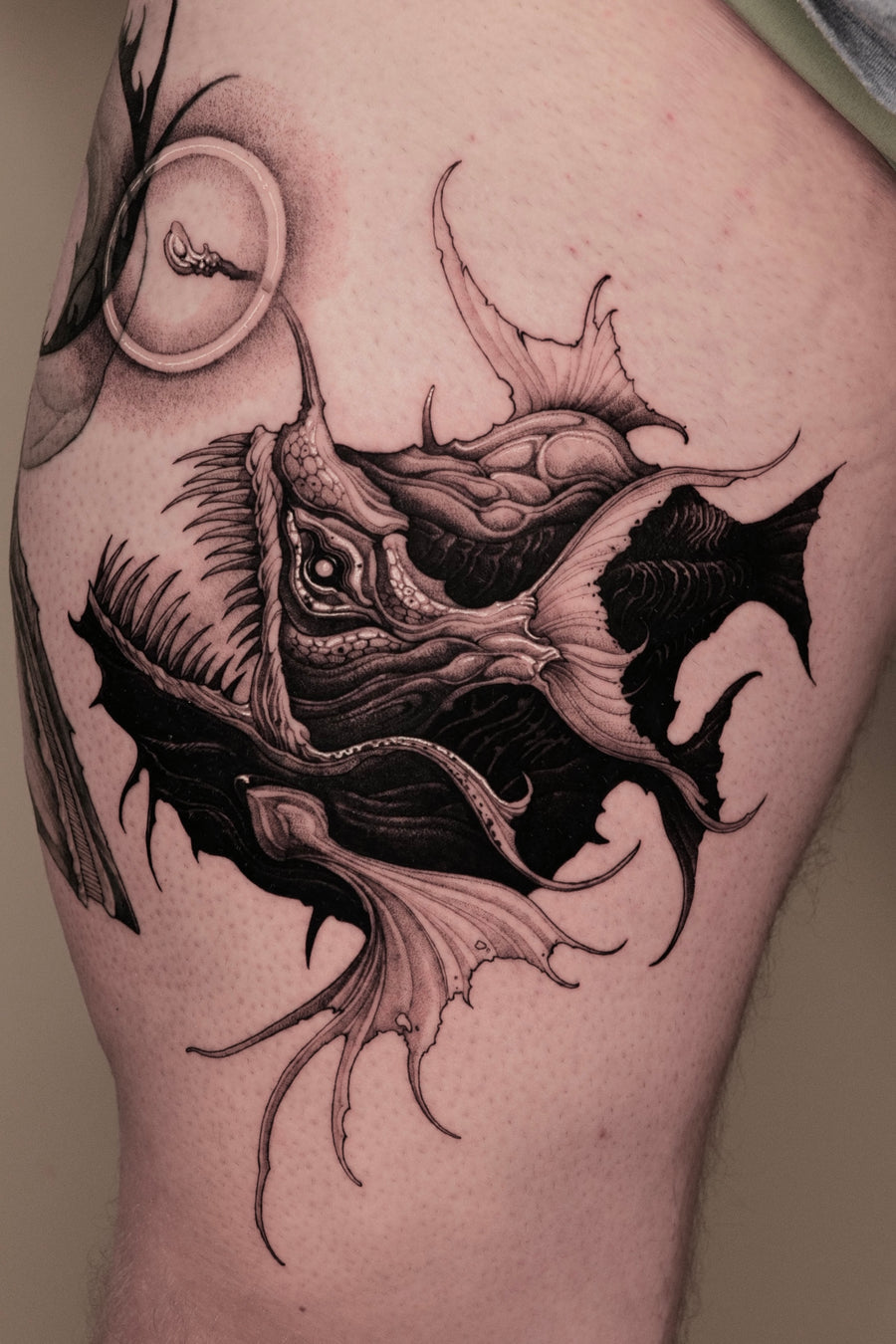 47 Volt — blackwork tattoo