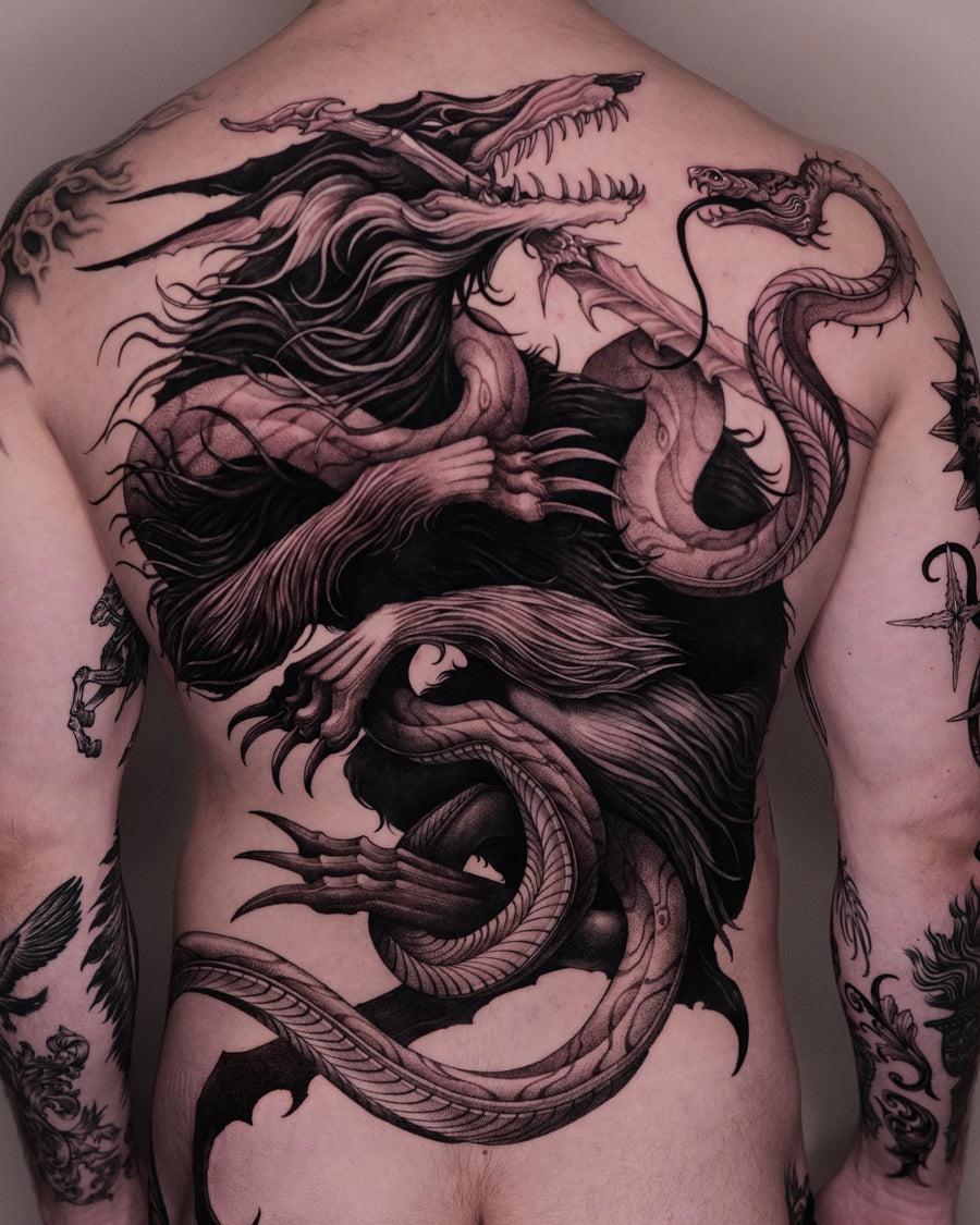 47 Volt, Blackwork tattoo artist at Hanok Studio