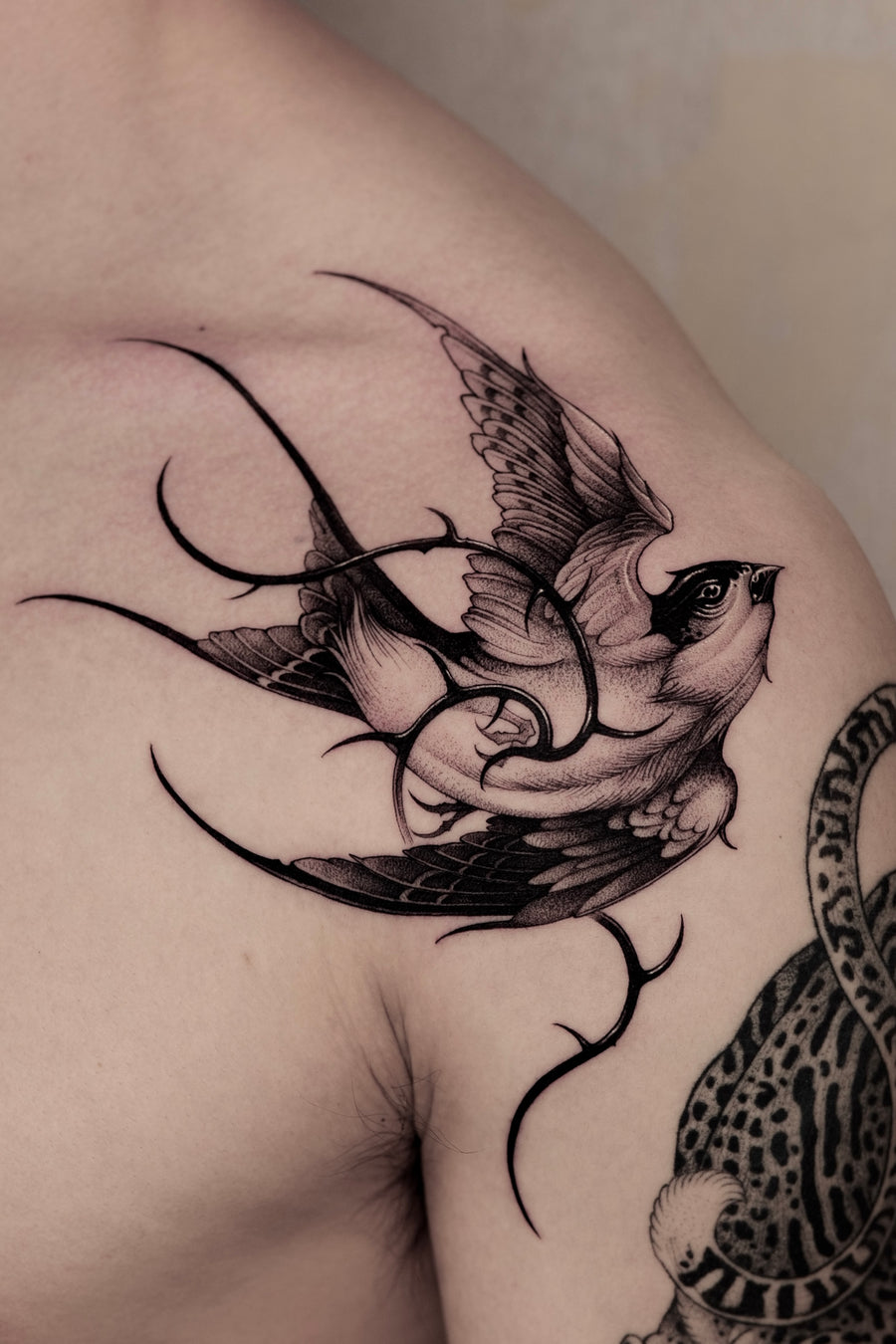 47 Volt — blackwork tattoo