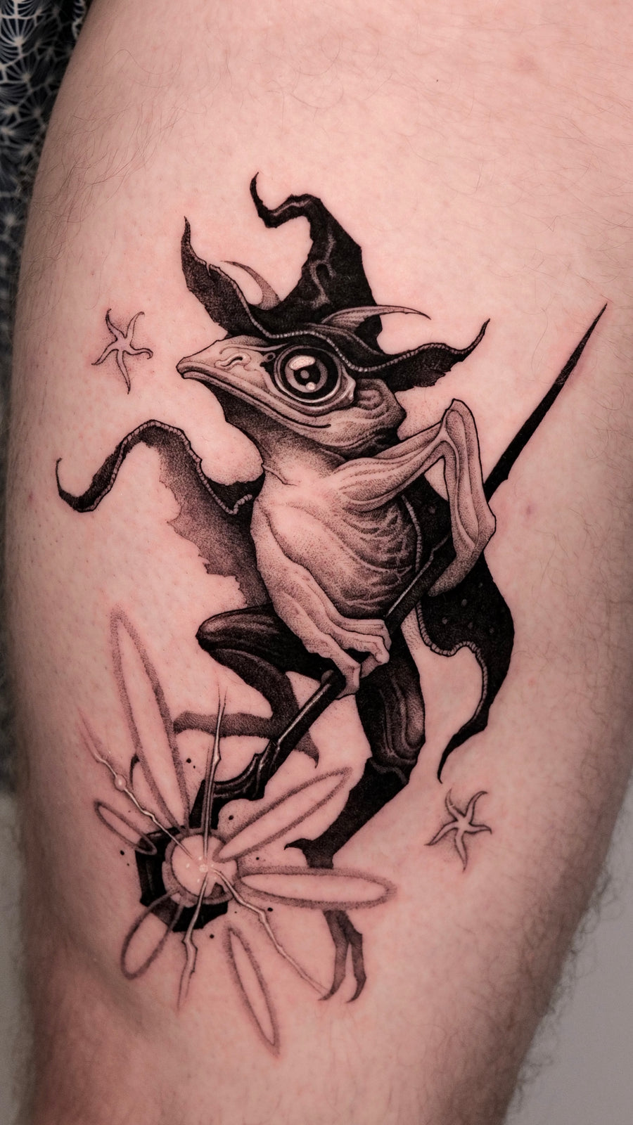 47 Volt — blackwork tattoo