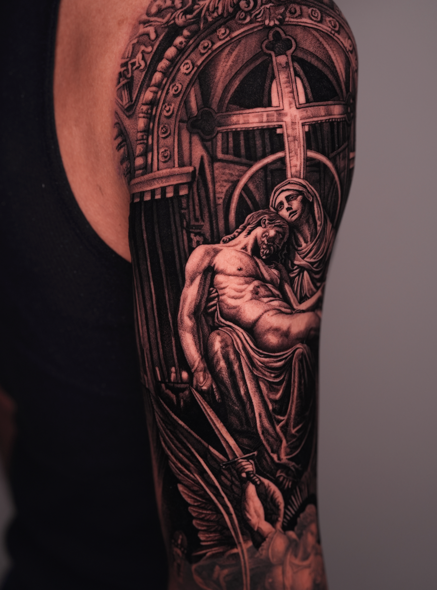 Large Scale Black & Grey
