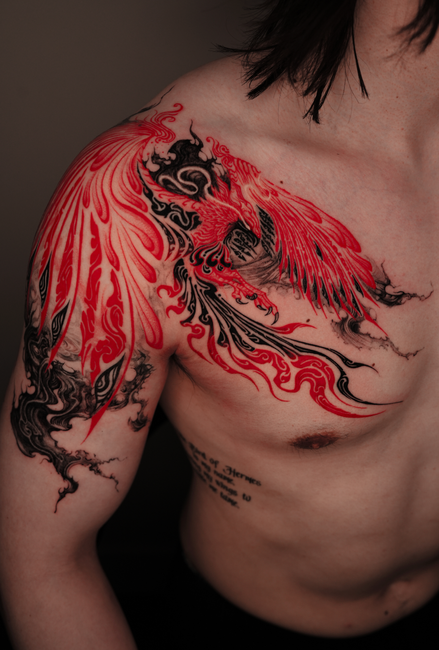 Taego, Abstract Wave Flow -  Blackwork tattoo artist at Hanok Studio