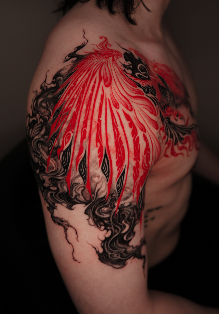 Taego — geometric tattoo